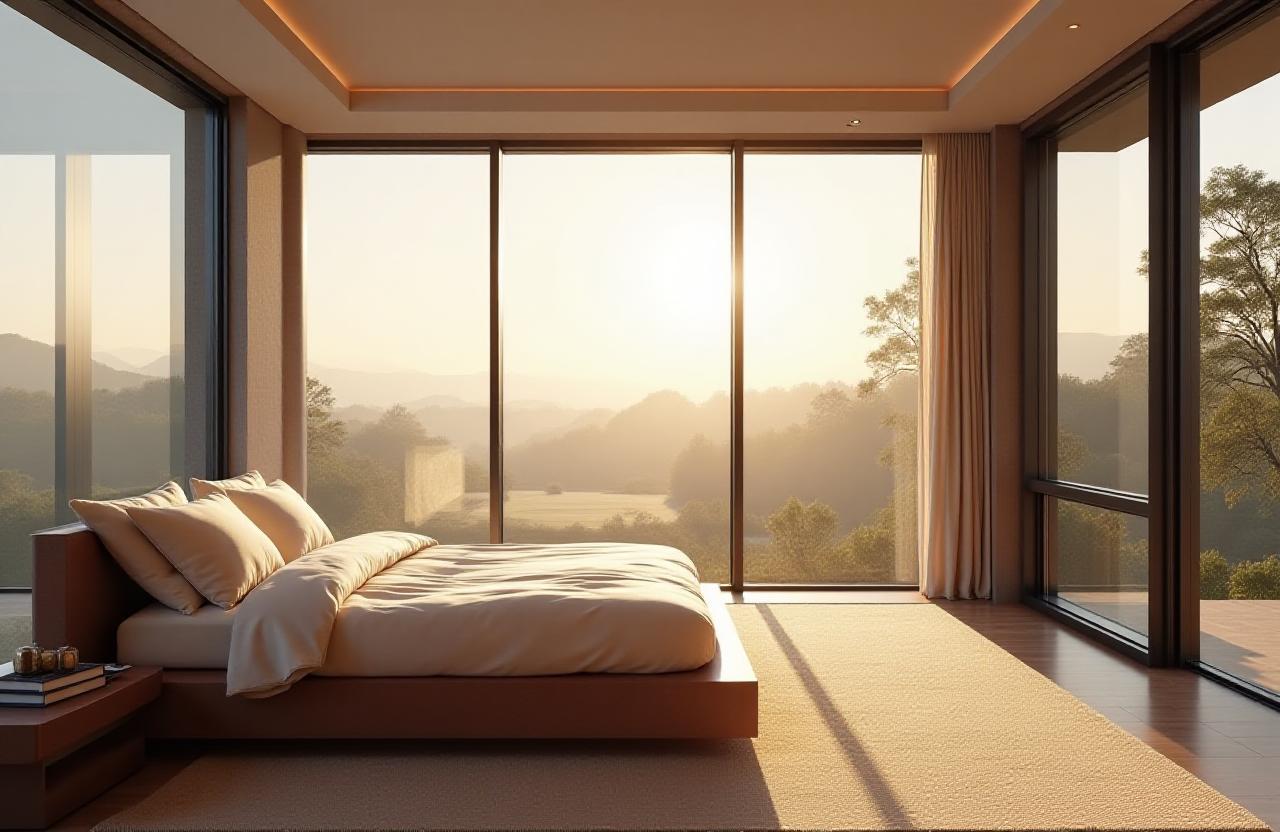 Luxury bedroom with a premium mattress